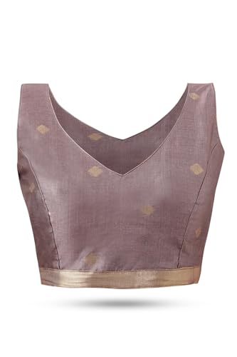 Soch Womens Magenta Tussar Zari Woven Saree