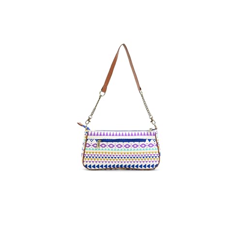 Boho Girl Women Multicolor Shoulder Bag along with Inner Zipper Pocket