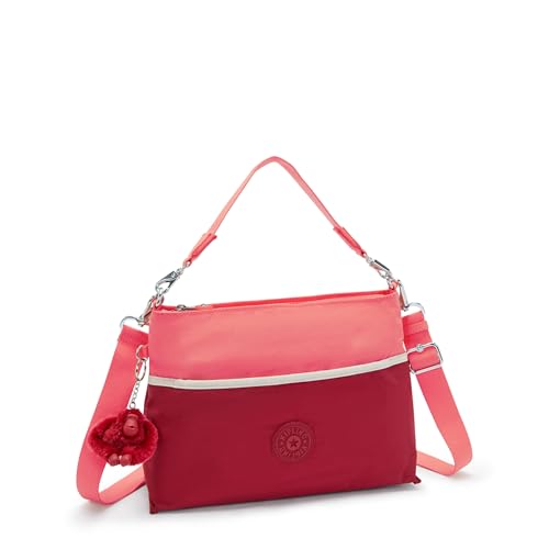 Kipling Hadia Shoulder Bag, Funky Red Bl, 8''L x 12''H x 4''D