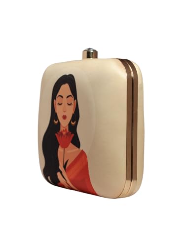 Graceful Girl Portrait Clutch