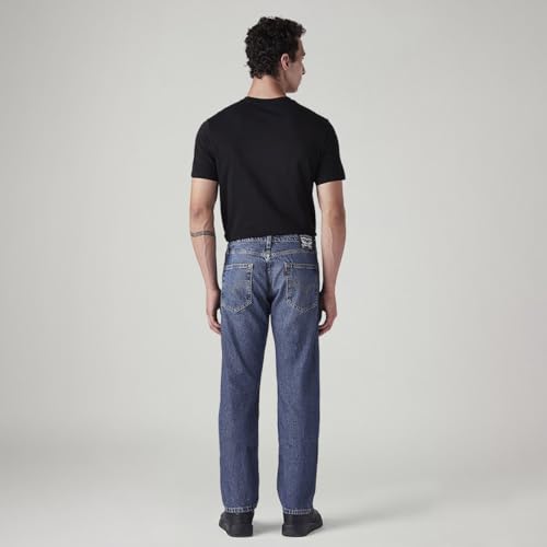 Levi's Men's 505 Mid Indigo Straight Fit Mid-Rise Jeans