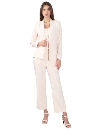 VERO MODA Women's Tailored Fit Pink Blazer