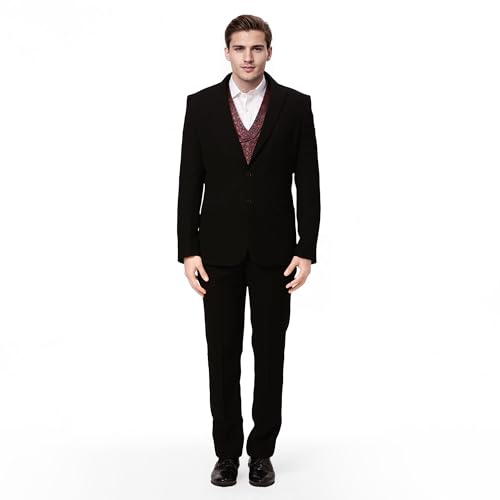 Raymond Ethnix Mens Black 3-Piece Suit