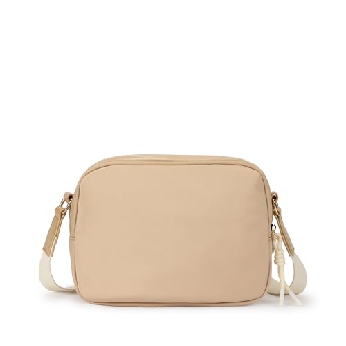 Fastrack Cloud Carry Sling | Lightweight Nylon Sling Bag for Women | Dual Compartments, Organiser Pockets & Adjustable Webbing Strap