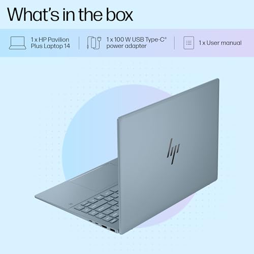 HP Pavilion AI Laptop, Intel Core Ultra 5 125H 12 Tops, (16GB LPDDR5x, 512GB SSD), WQXGA,IPS, 300 nits, 14''(35.6cm),Win 11, M365 Basic(1yr), Office Home24, Blue,1.44kg,5MP Camera w/Shutter, ew1112TU