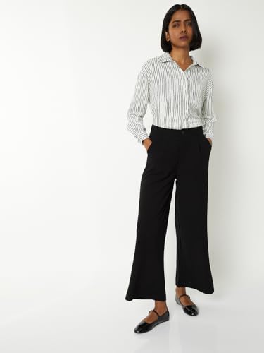 Max Women Striped Formal Shirt (Off White_XXL)