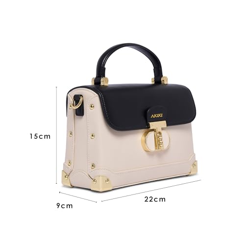 Akiki London Women's Westminster Satchel Handbag | Satchel Bag for Work | Ladies purse | Stylish Shoulder Bag | Gift For Women