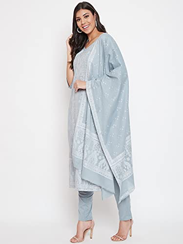 AFSA Pure Cotton Woven Zari Design Women Unstitched Dress Material With Dupatta For Summer Wear