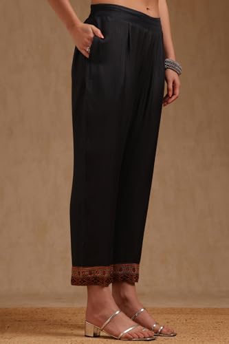 Soch Women's Muslin Salwar Suit Set (EWA5CD22278_Navy Blue