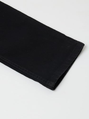 Giordano Men Signature Black Cotton Straight Fit Mid-Rise Jeans