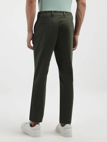 Calvin Klein Jeans Men's Slim Casual Pants (K10K113696MRZ_Dark Olive