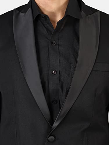 WINTAGE Men's Tuxedo Black 2PC Suit : Small