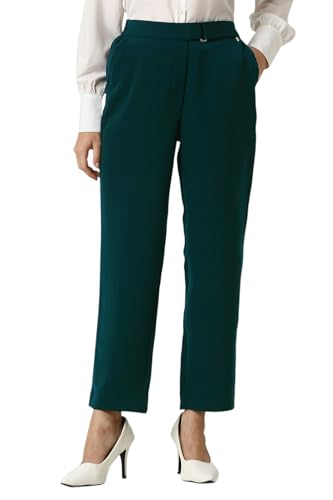 Van Heusen Women's Regular Casual Pants (VWTFPRGFD49708_Green