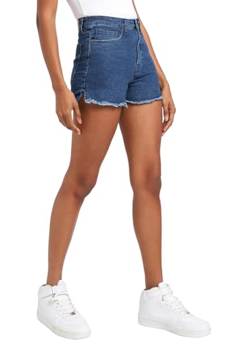 FOREVER 21 women's Boyfriend Shorts (601228_Blue