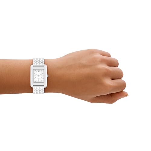 Tory Burch Women's Eleanor Stainless Steel Bracelet Watch, White