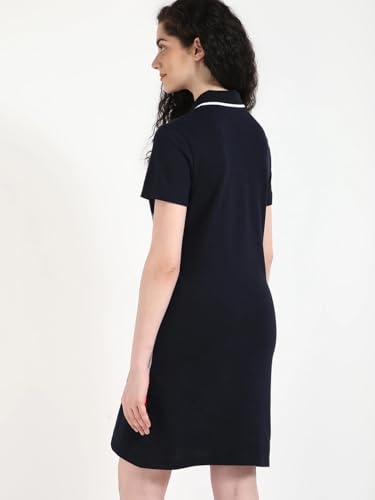Cotton Polo T-Shirt Collar T-Shirt Dress