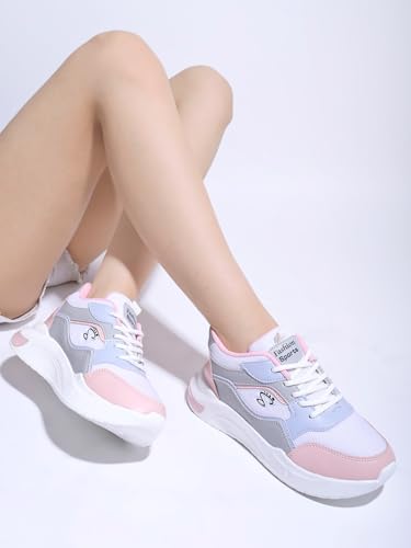 Shoetopia Girls MP Pink Sneaker - 3 UK (Girls-MP-Pink)