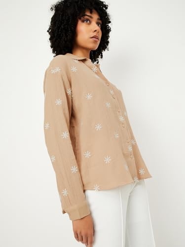 Max Women's Regular Fit Shirt (MOV04_Beige