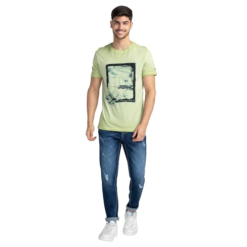 Being Human Blue Cropped Fit Men's Denims Clothing