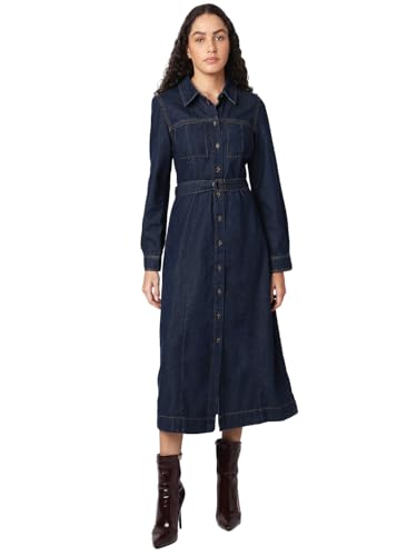 VERO MODA Women Dark Blue Shirt Dress