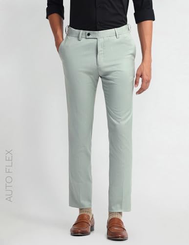 Arrow Autoflex Super Slim Trousers Light Green