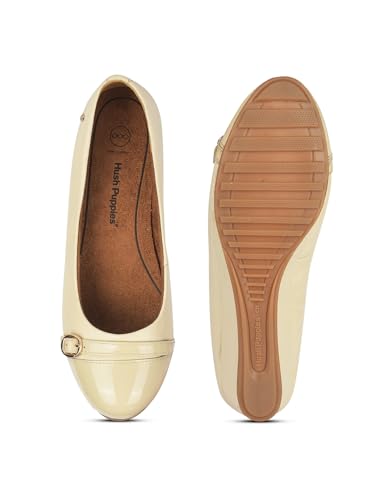 Hush Puppies Women Wedge Heel Ballerina - Off White (5Uk)