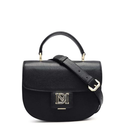 Da Milano Leather Satchel Bag for Women - Black (LB-01883)