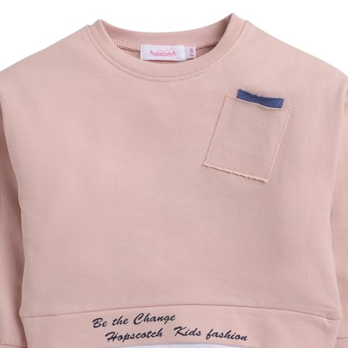 Hopscotch Boys Cotton Jogger Set In Pink Color For Ages (5-6 Years)