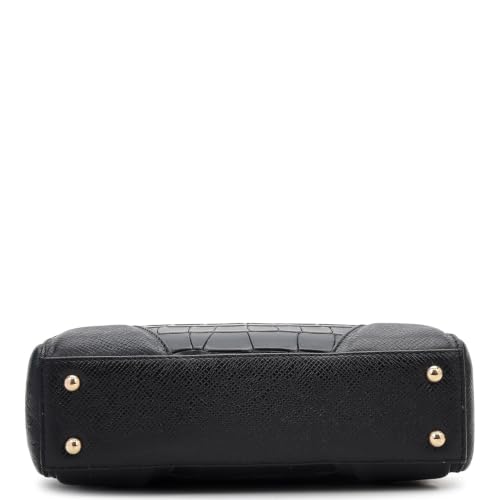 Da Milano Leather Sling Bag for Women - Black