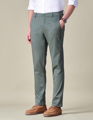 U.S.Polo Association Men's Satin Relaxed Fit Trousers (USTROO1026_Grey_30)