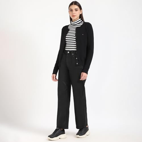 Tommy Hilfiger Womens Black Color Sweater (XS)