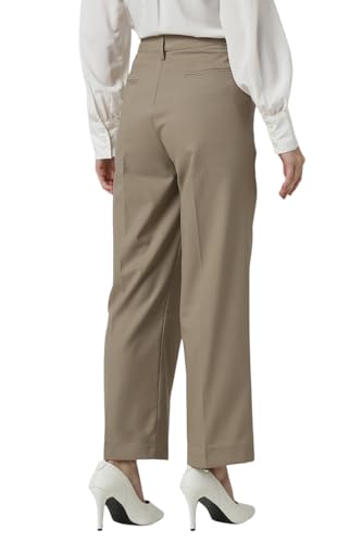 Van Heusen Women's Regular Casual Pants (VWTFFRGF645054_Beige