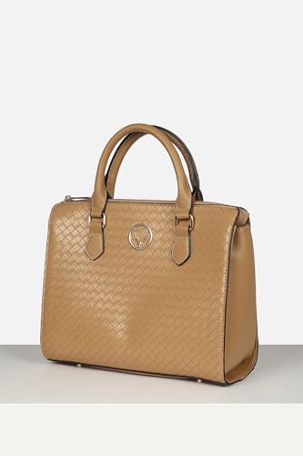 Allen Solly textured handheld bag with detachable strap