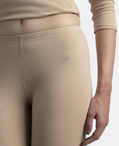 Jockey 2544 Women's Super Combed Cotton Rich Brushed Fabric Thermal Leggings with StayWarm Technology_Skin_M