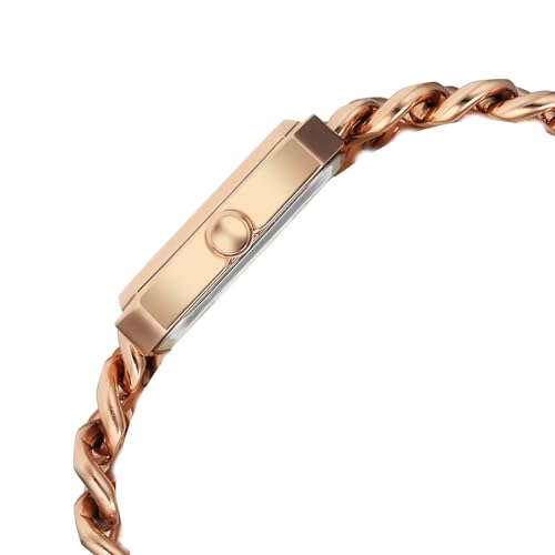 Fastrack Vyb Showstopper Quartz Analog Rose Gold Dial Rose Gold Alloy Strap Watch for Women - FV60065WM02W