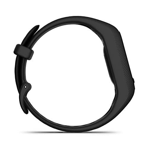Garmin Vivosmart 5 with OLED Display, Health and Fitness Tracker,SPO2 and 24/7 Heart Rate, Battery Upto 7 Days, Advance Sleep Monitoring and Stress Tracking, 5ATM Water Rating - Black with Large Band