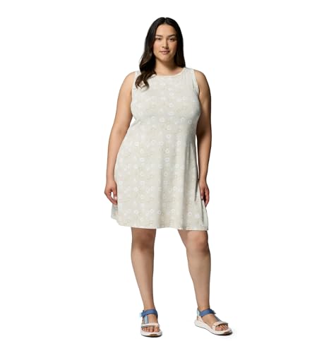 Columbia Women's Chill River Printed Dress, Dark Stone/Floweret, Large