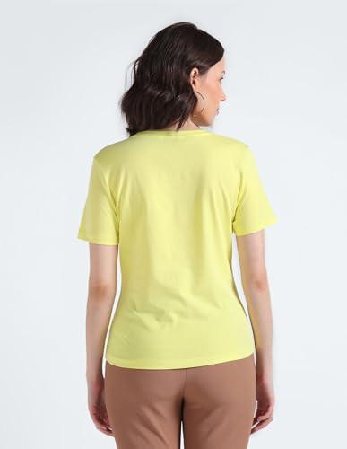 Tommy Hilfiger Womens Yellow Color T-Shirt (0)