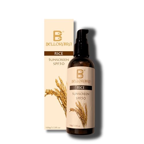Bellokaira Rice Mineral Sunscreen SPF 50++++ Ultimate Protection for Your Skin | Water & Sweat Resistant, UVA/UVB | Nourishing Niacinamide Formula for Sun-Damaged Skin | Lightweight & Non-Sticky |