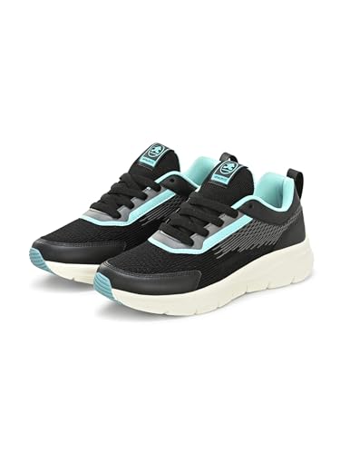 OFF LIMITS Women Cloudpro II Running Shoes,Black/Aqua,4 UK