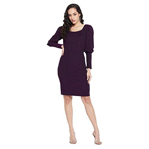 MADAME Women Purple Dress