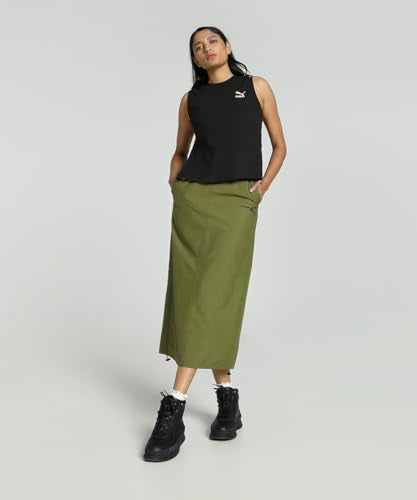 Puma Polyester Western Skirt Olive Green