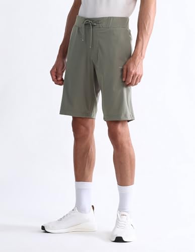 U.S. POLO ASSN. USPA Active Mens Solid Off White Shorts