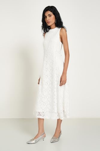 Annabelle by Pantaloons Women's Polyester Classic Midi Dress (AW25WWANDRS00003D60A169_Bright White