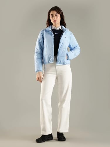 Tommy Hilfiger Women's A-Line Coat (F25JWOT014_Blue_L)