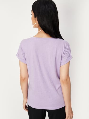 Max Women's Regular Fit T-Shirt (ALIZAH3BLILAC_LILAC