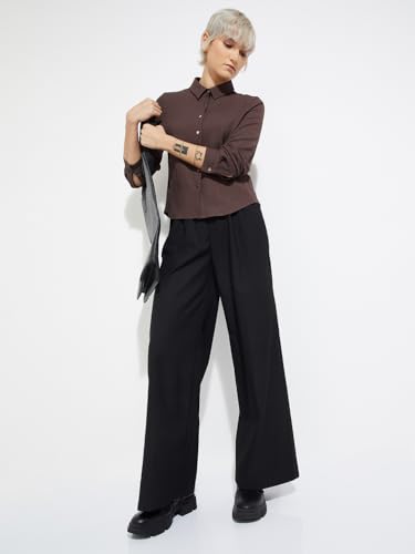 Max Women's Regular Fit Shirt (PA25SHRT08_Brown