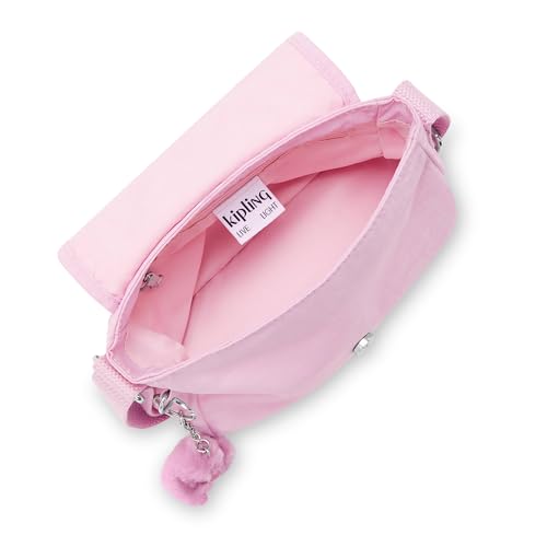 Kipling Women's Sabian Mini Crossbody, Lightweight Everyday Purse, Shoulder Bag, Blooming Pink, 14.25''L x 14.25''H x 4''D