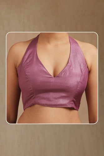 Soch Womens Purple Fendy Georgette Embroidered Saree