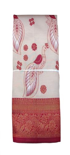 SREE KUMARAN Women's Kanchipuram Kubera Silk Pure Pattu Sarees With Blouse